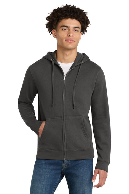 District DT6102 V.I.T Fleece Full-Zip Hoodie