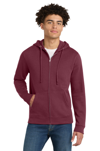 District DT6102 V.I.T Fleece Full-Zip Hoodie