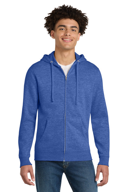 District DT6102 V.I.T Fleece Full-Zip Hoodie