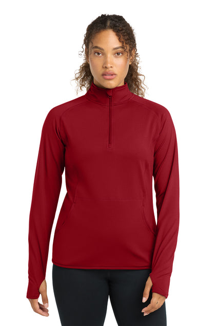 Sport-Tek LST850 Womens Sport-Wick Stretch 1/4-Zip Pullover