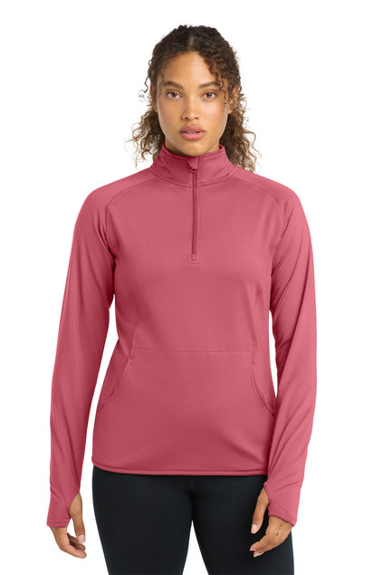 Sport-Tek LST850 Womens Sport-Wick Stretch 1/4-Zip Pullover
