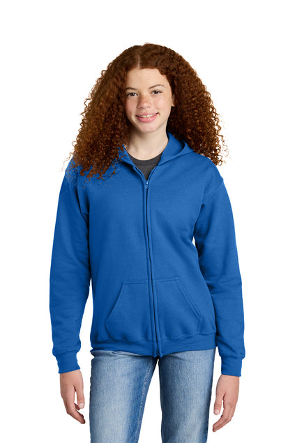 Gildan 18600B Heavy Blend Youth Full-Zip Hooded Sweatshirt
