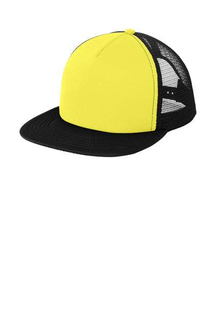 District DT624 Flat Bill Snapback Trucker Cap