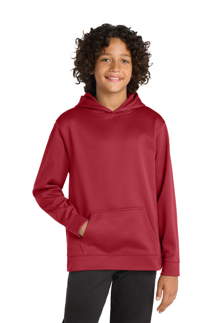 Sport-Tek YST244 Youth Sport-Wick Fleece Hooded Pullover