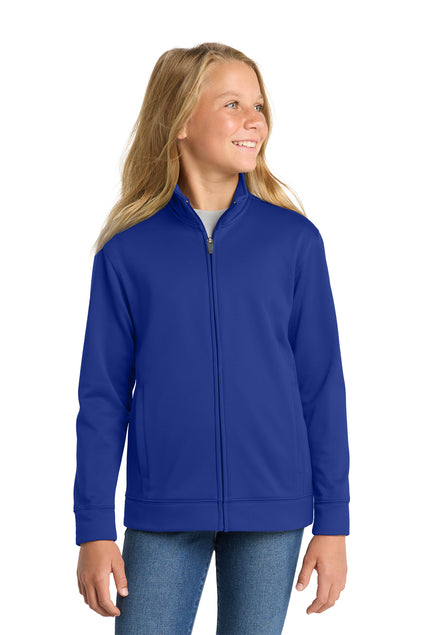 Sport-Tek YST241 Youth Sport-Wick Fleece Full-Zip Jacket
