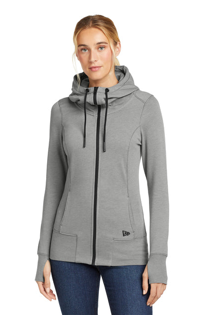 New Era LNEA511 Womens Tri-Blend Fleece Full-Zip Hoodie