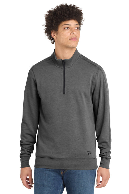 New Era NEA512 Tri-Blend Fleece 1/4-Zip Pullover