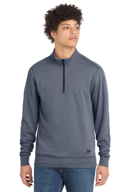 New Era NEA512 Tri-Blend Fleece 1/4-Zip Pullover