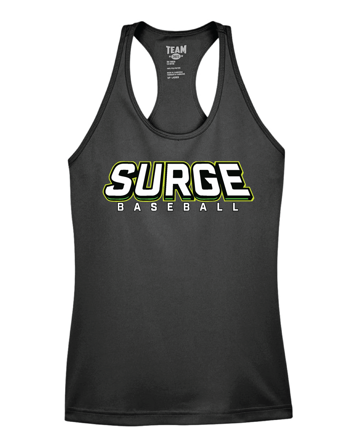 Surge Baseball - Ladies Racerback Tank