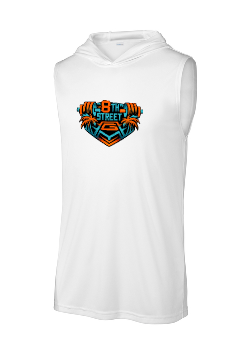 8th St Gym - Sleeveless Hoodie Tee
