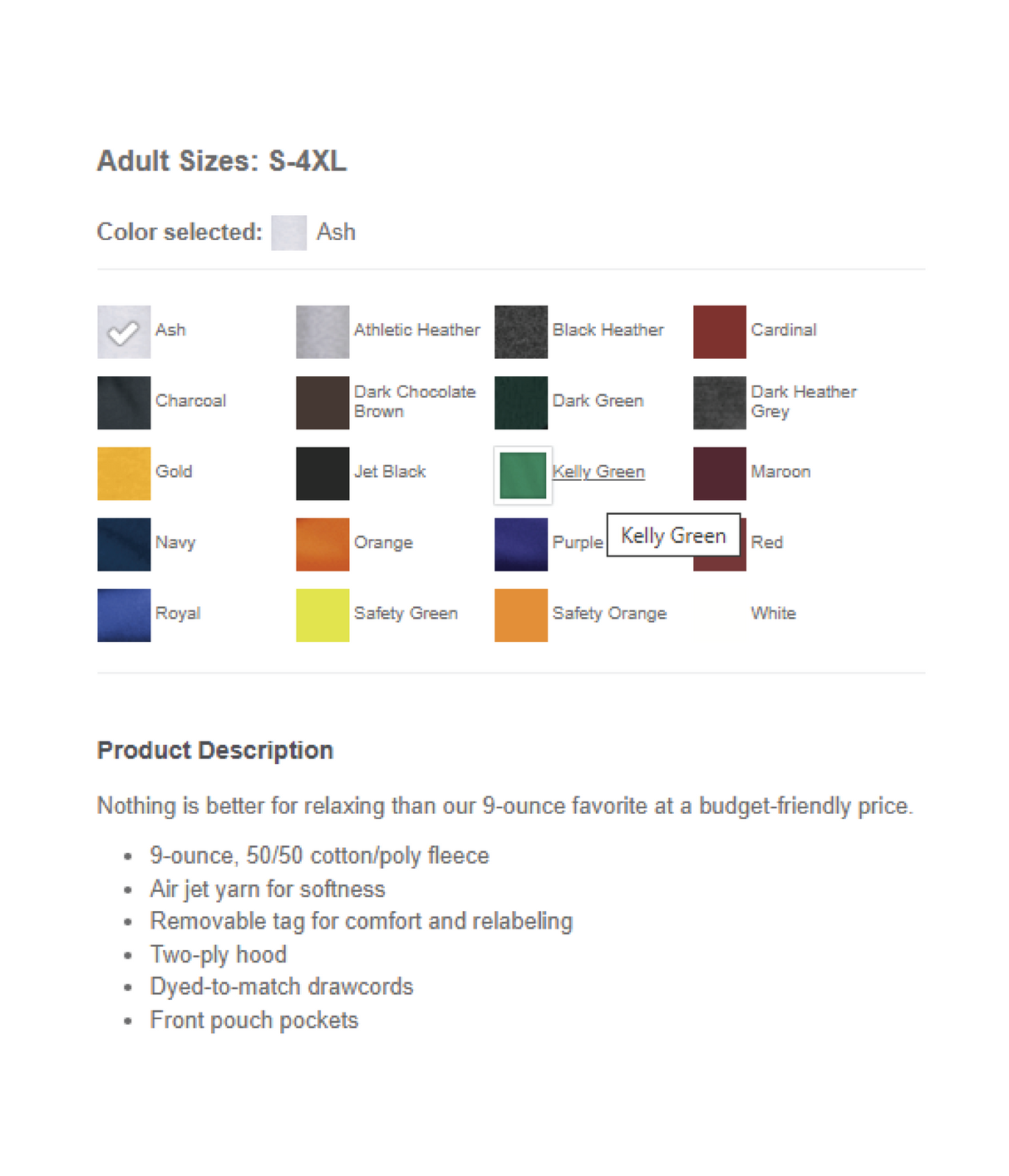 Port & Company PC90H Essential Fleece Pullover Hoodie