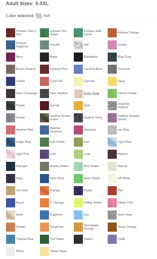 Gildan 5000 Heavy Cotton Tee