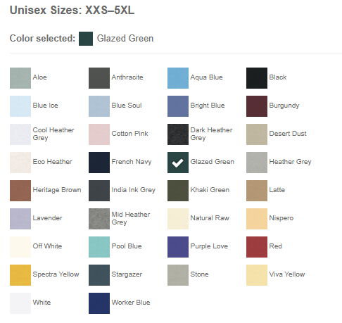 Stanley/Stella SXU001 Organic Cotton Tee