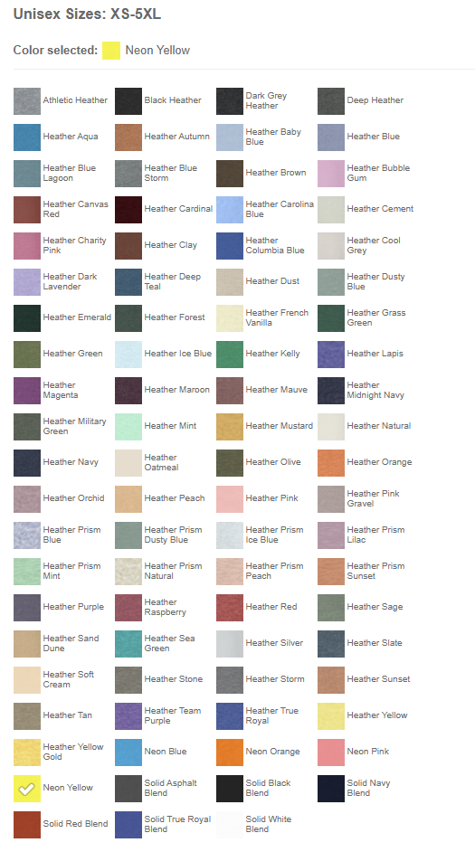 Bella+Canvas 3001CVC Heather CVC Tee