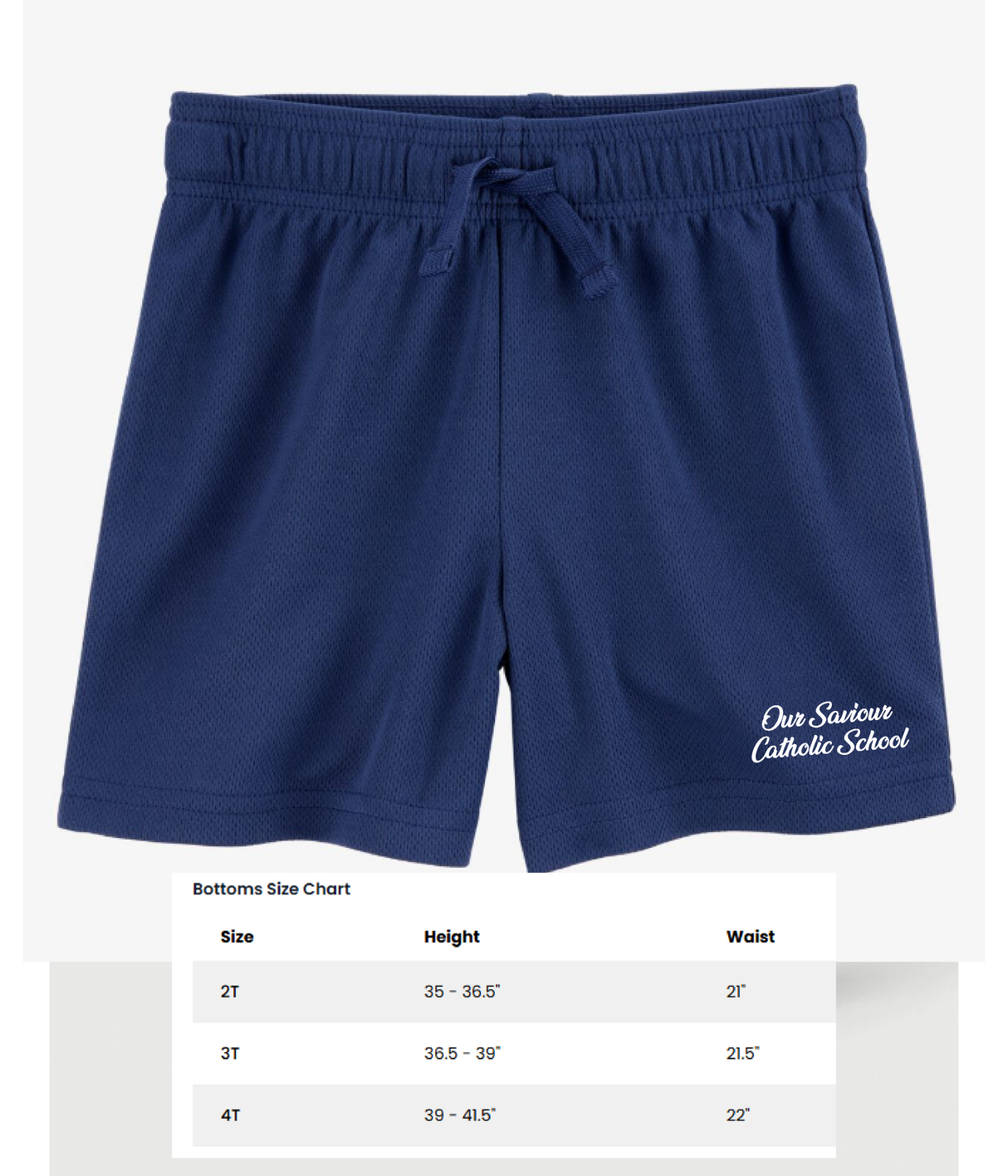 OSCS - TODDLER Mesh Shorts