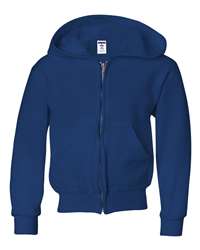 Jerzees 993B NuBlend Youth Full-Zip Hooded Sweatshirt