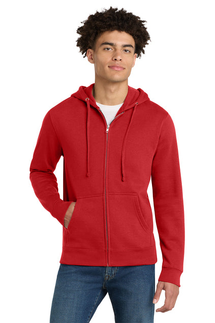 District DT6102 V.I.T Fleece Full-Zip Hoodie