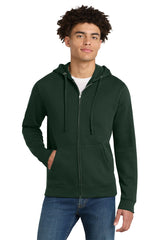 District DT6102 V.I.T Fleece Full-Zip Hoodie