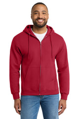 Port & Company PC90ZH Essential Fleece Full-Zip Hooded Sweatshirt