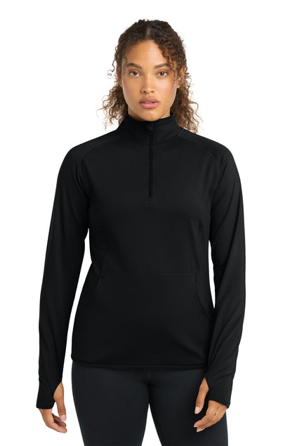 Sport-Tek LST850 Womens Sport-Wick Stretch 1/4-Zip Pullover