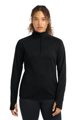 Sport-Tek LST850 Womens Sport-Wick Stretch 1/4-Zip Pullover
