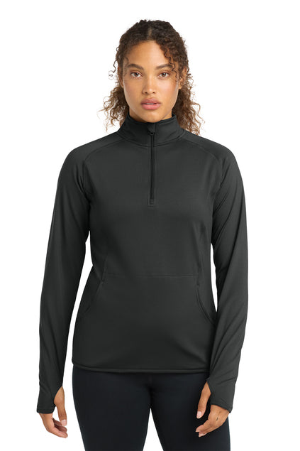 Sport-Tek LST850 Womens Sport-Wick Stretch 1/4-Zip Pullover