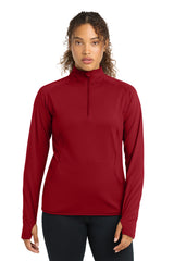 Sport-Tek LST850 Womens Sport-Wick Stretch 1/4-Zip Pullover