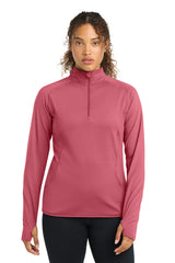 Sport-Tek LST850 Womens Sport-Wick Stretch 1/4-Zip Pullover