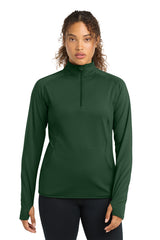 Sport-Tek LST850 Womens Sport-Wick Stretch 1/4-Zip Pullover