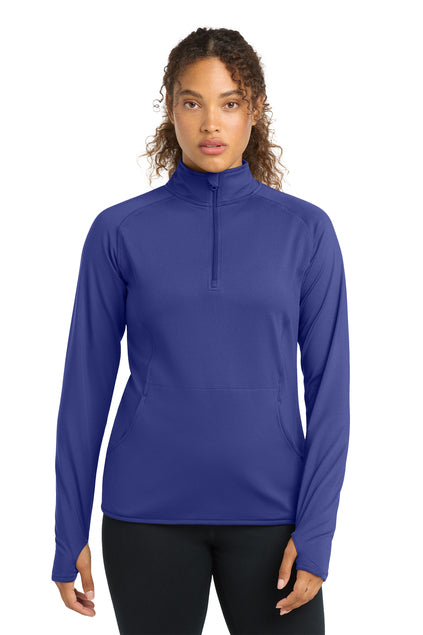 Sport-Tek LST850 Womens Sport-Wick Stretch 1/4-Zip Pullover