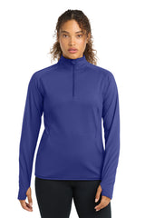 Sport-Tek LST850 Womens Sport-Wick Stretch 1/4-Zip Pullover