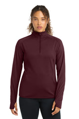 Sport-Tek LST850 Womens Sport-Wick Stretch 1/4-Zip Pullover