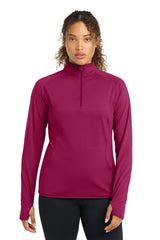 Sport-Tek LST850 Womens Sport-Wick Stretch 1/4-Zip Pullover