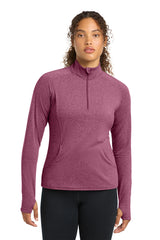 Sport-Tek LST850 Womens Sport-Wick Stretch 1/4-Zip Pullover