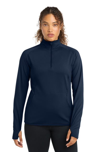 Sport-Tek LST850 Womens Sport-Wick Stretch 1/4-Zip Pullover