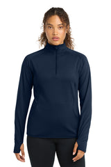 Sport-Tek LST850 Womens Sport-Wick Stretch 1/4-Zip Pullover