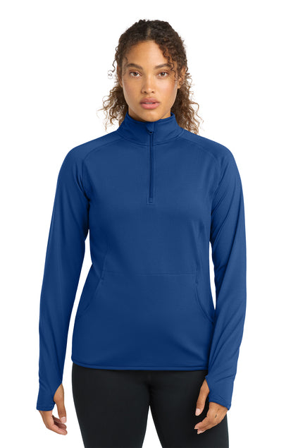 Sport-Tek LST850 Womens Sport-Wick Stretch 1/4-Zip Pullover