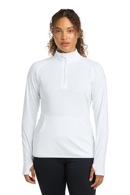 Sport-Tek LST850 Womens Sport-Wick Stretch 1/4-Zip Pullover