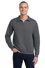 Jerzees 995M NuBlend 1/4-Zip Cadet Collar Sweatshirt
