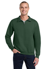 Jerzees 995M NuBlend 1/4-Zip Cadet Collar Sweatshirt