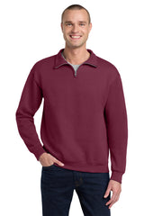 Jerzees 995M NuBlend 1/4-Zip Cadet Collar Sweatshirt