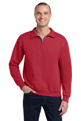 Jerzees 995M NuBlend 1/4-Zip Cadet Collar Sweatshirt