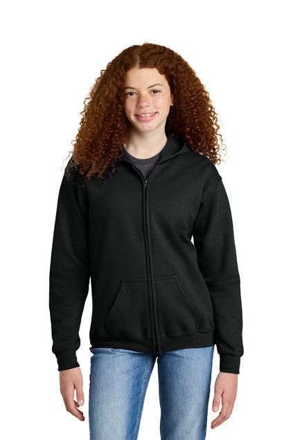 Gildan 18600B Heavy Blend Youth Full-Zip Hooded Sweatshirt