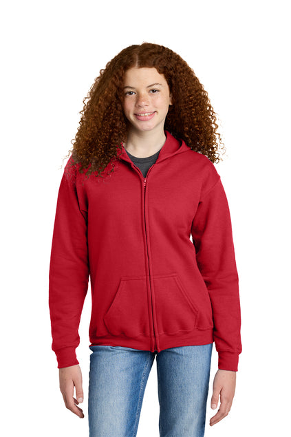 Gildan 18600B Heavy Blend Youth Full-Zip Hooded Sweatshirt
