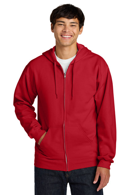 Gildan SF600 Softstyle Midweight Fleece Full-Zip Hooded Sweatshirt