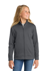 Sport-Tek YST241 Youth Sport-Wick Fleece Full-Zip Jacket