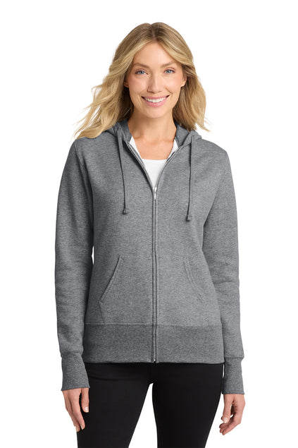 Port & Company LPC78ZH Core Fleece Womens Full-Zip Hooded Sweatshirt