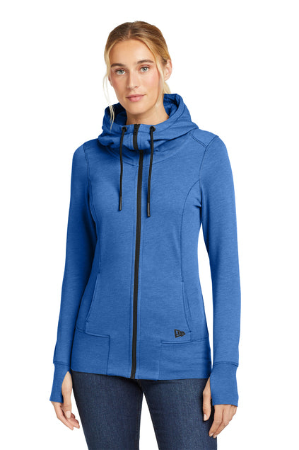 New Era LNEA511 Womens Tri-Blend Fleece Full-Zip Hoodie