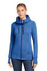 New Era LNEA511 Womens Tri-Blend Fleece Full-Zip Hoodie