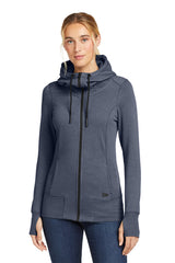 New Era LNEA511 Womens Tri-Blend Fleece Full-Zip Hoodie